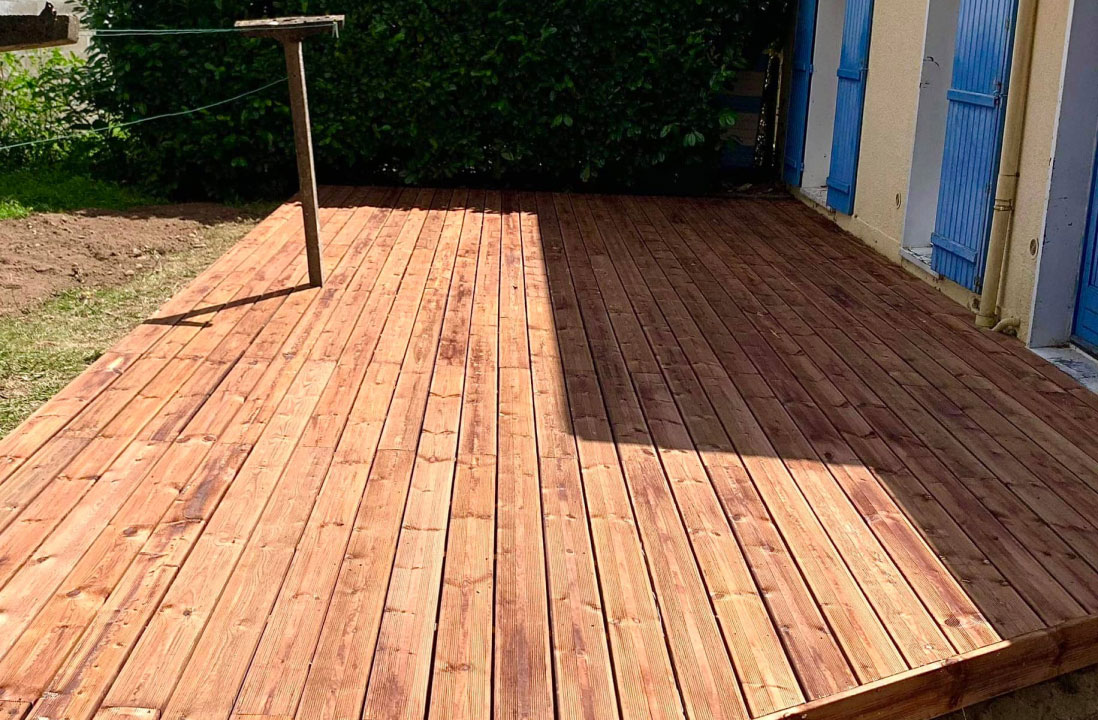 Nettoyage et pose de terrasse